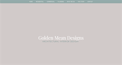 Desktop Screenshot of goldenmeandesigns.com